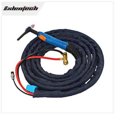 CE 4m Wp18 TIG Water Cooled Mig Torch Gun For Stainless Steel