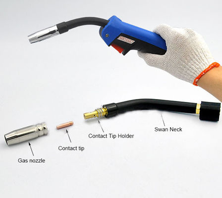 ODM 15AK 8m 4m Air Cooling Mma Welding Torch With Euro Adapter